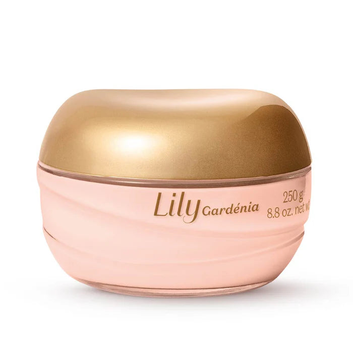 Lily| Creme Hidratante Acetinado Lily Gardénia, 250g