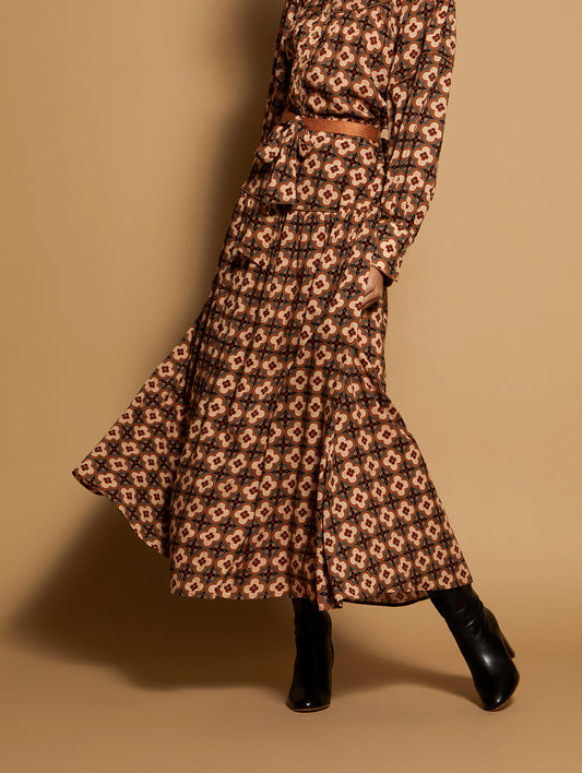 Saia Estampada Retrô