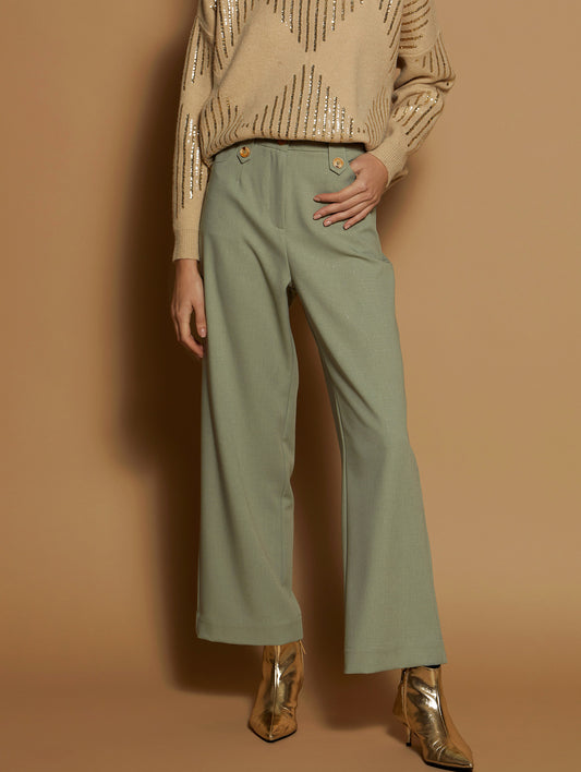 Calças Palazzo Lurex