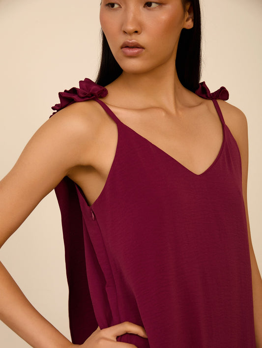 Vestido Longo De Alças