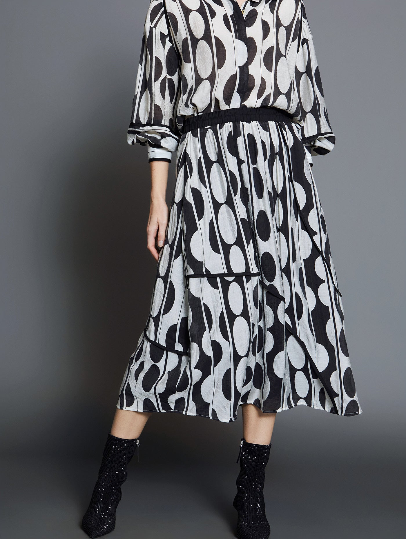 Saia Midi Estampada