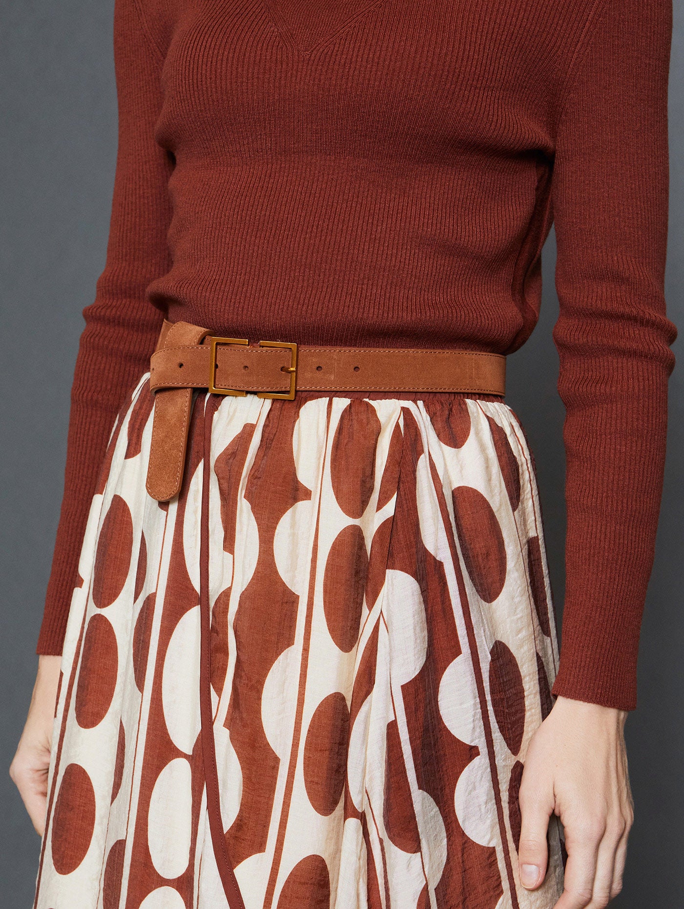 Saia Midi Estampada