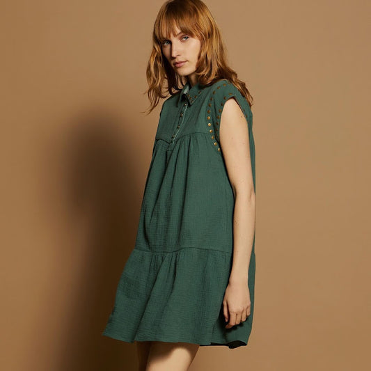Vestido Com Tachas
