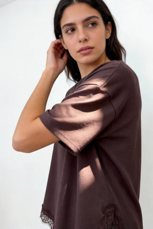 T-shirt Com Renda
