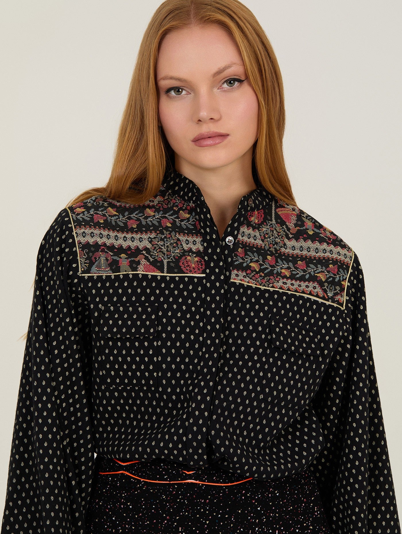 Blusa Jacquard
