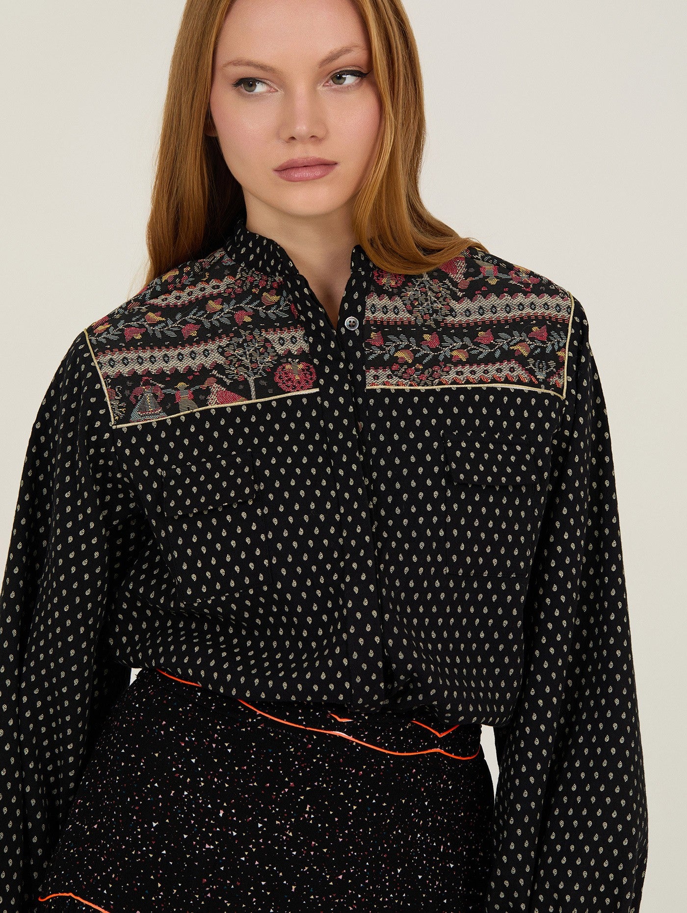 Blusa Jacquard
