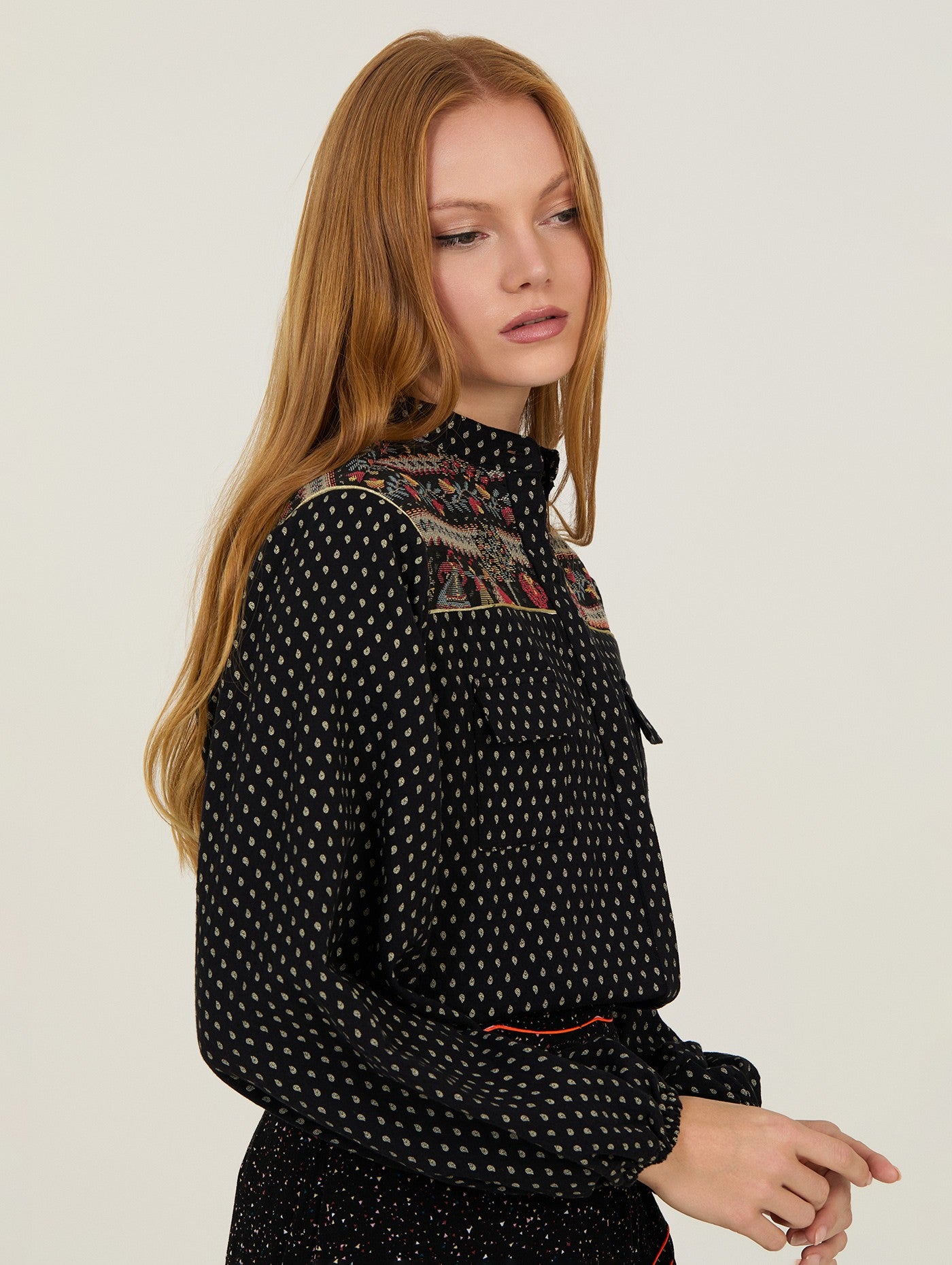 Blusa Jacquard