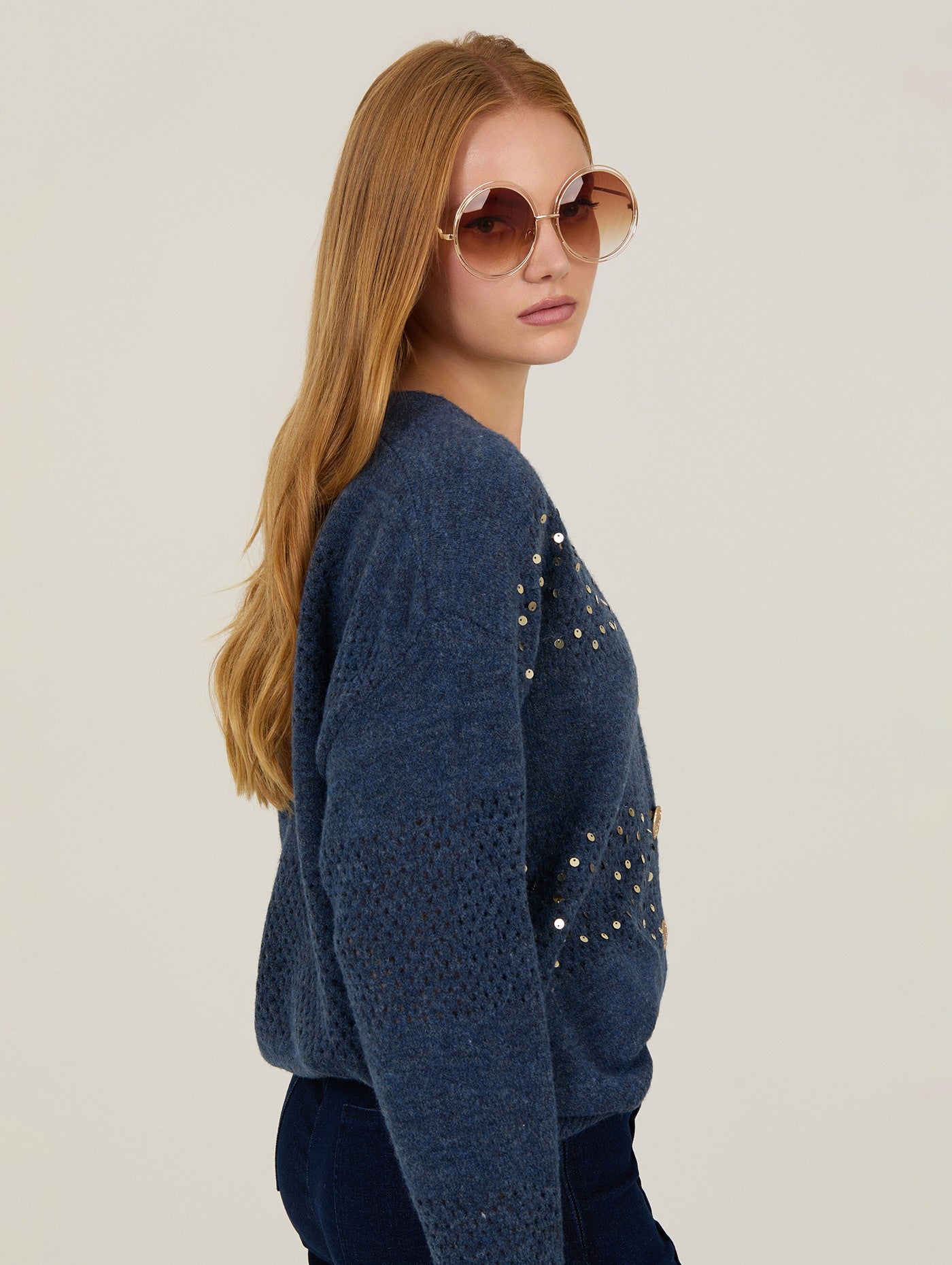 Cardigan De Lantejoulas