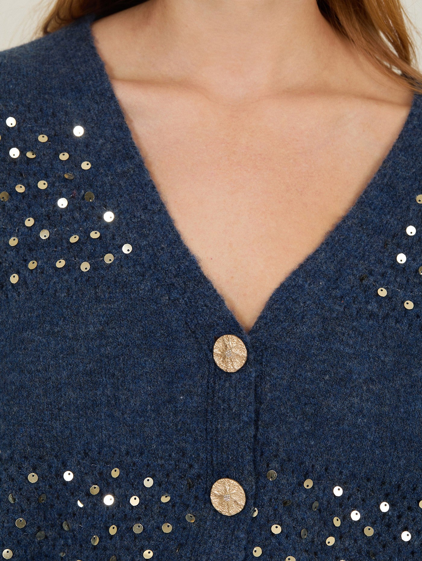 Cardigan De Lantejoulas