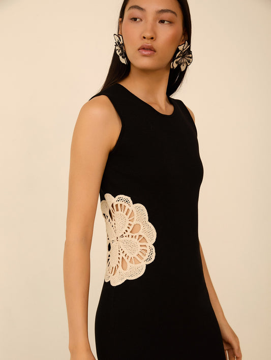 Vestido Midi De Tricô