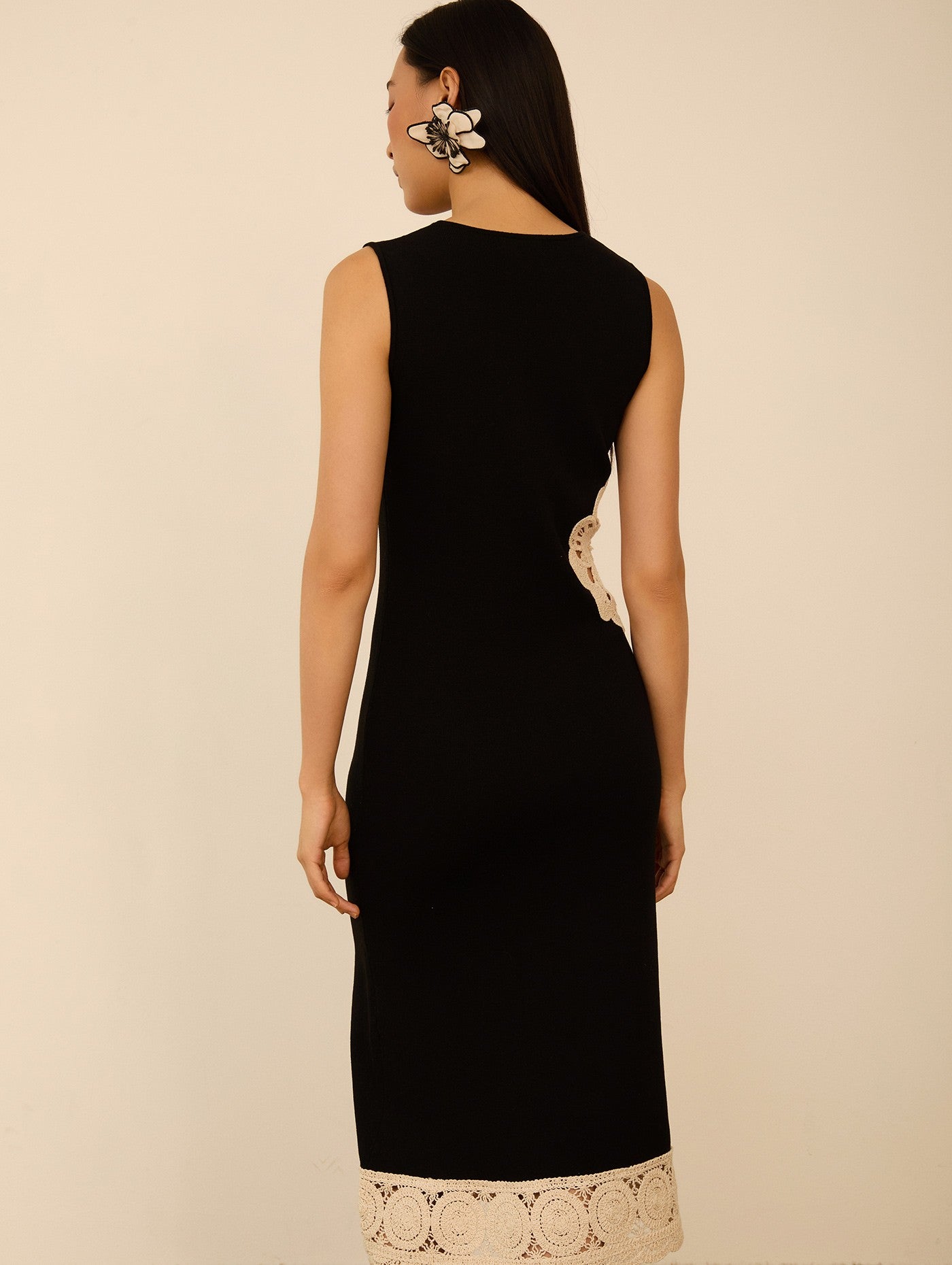 Vestido Midi De Tricô