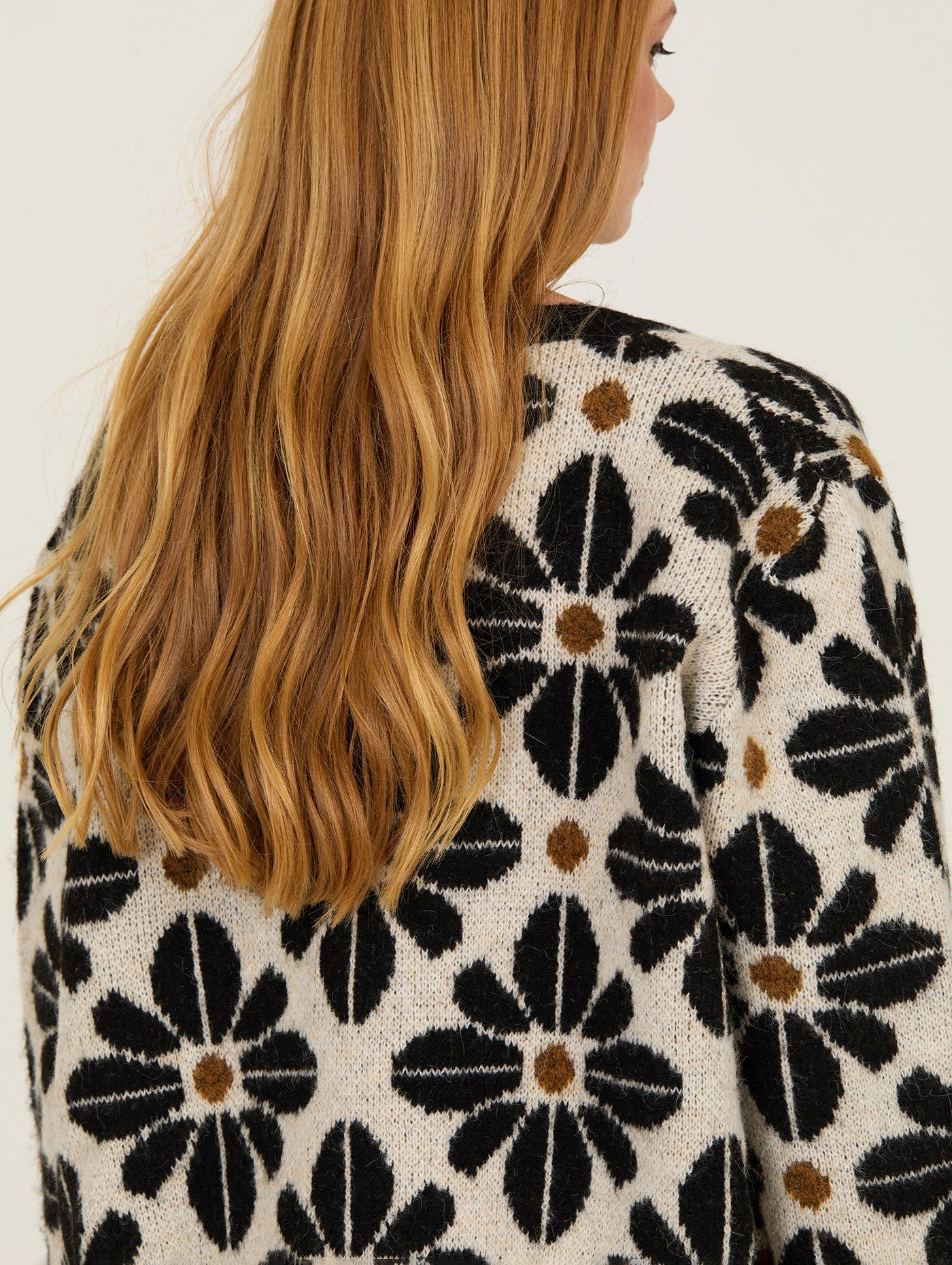 Cardigan Floral Retrô