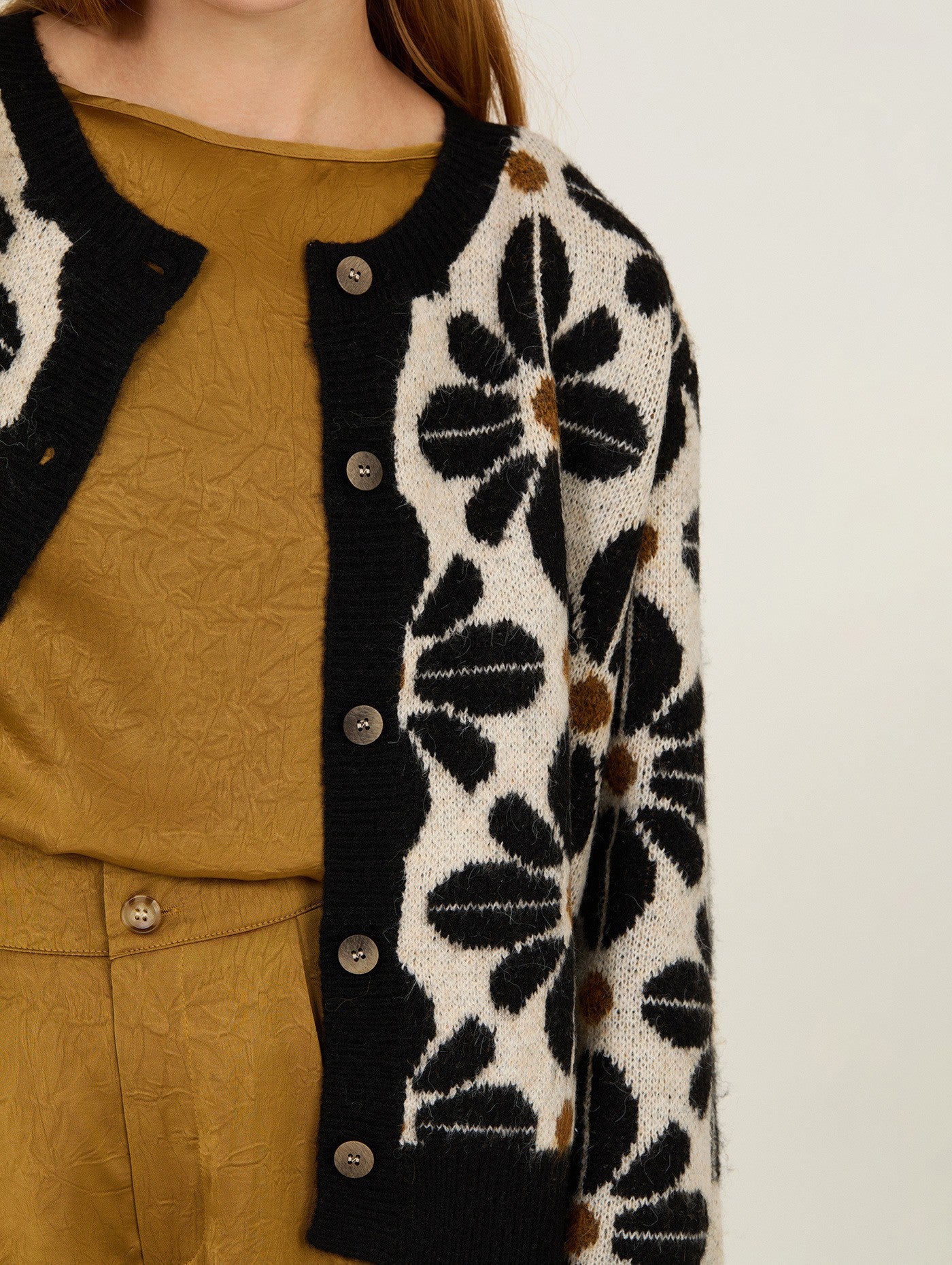 Cardigan Floral Retrô