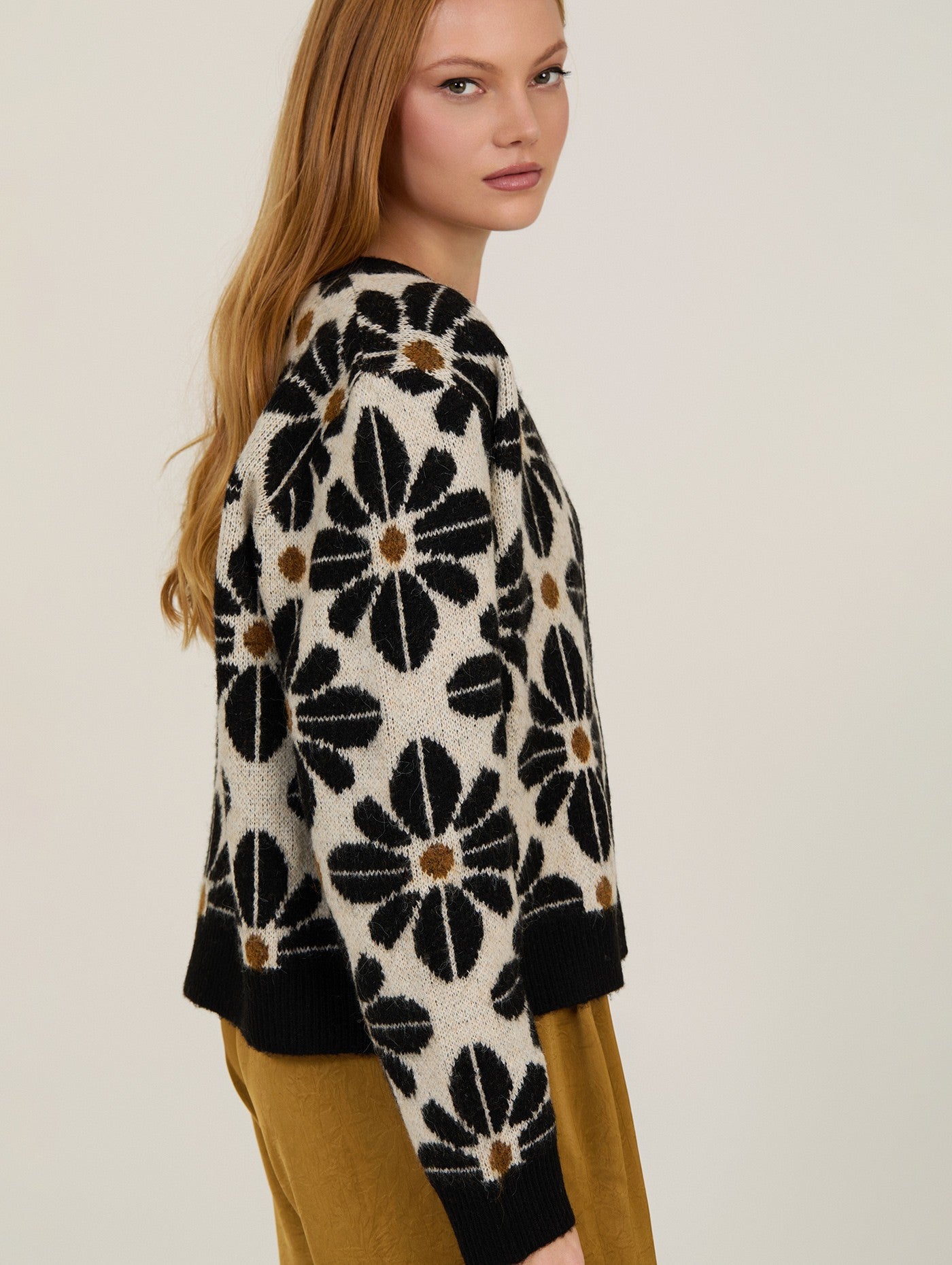 Cardigan Floral Retrô