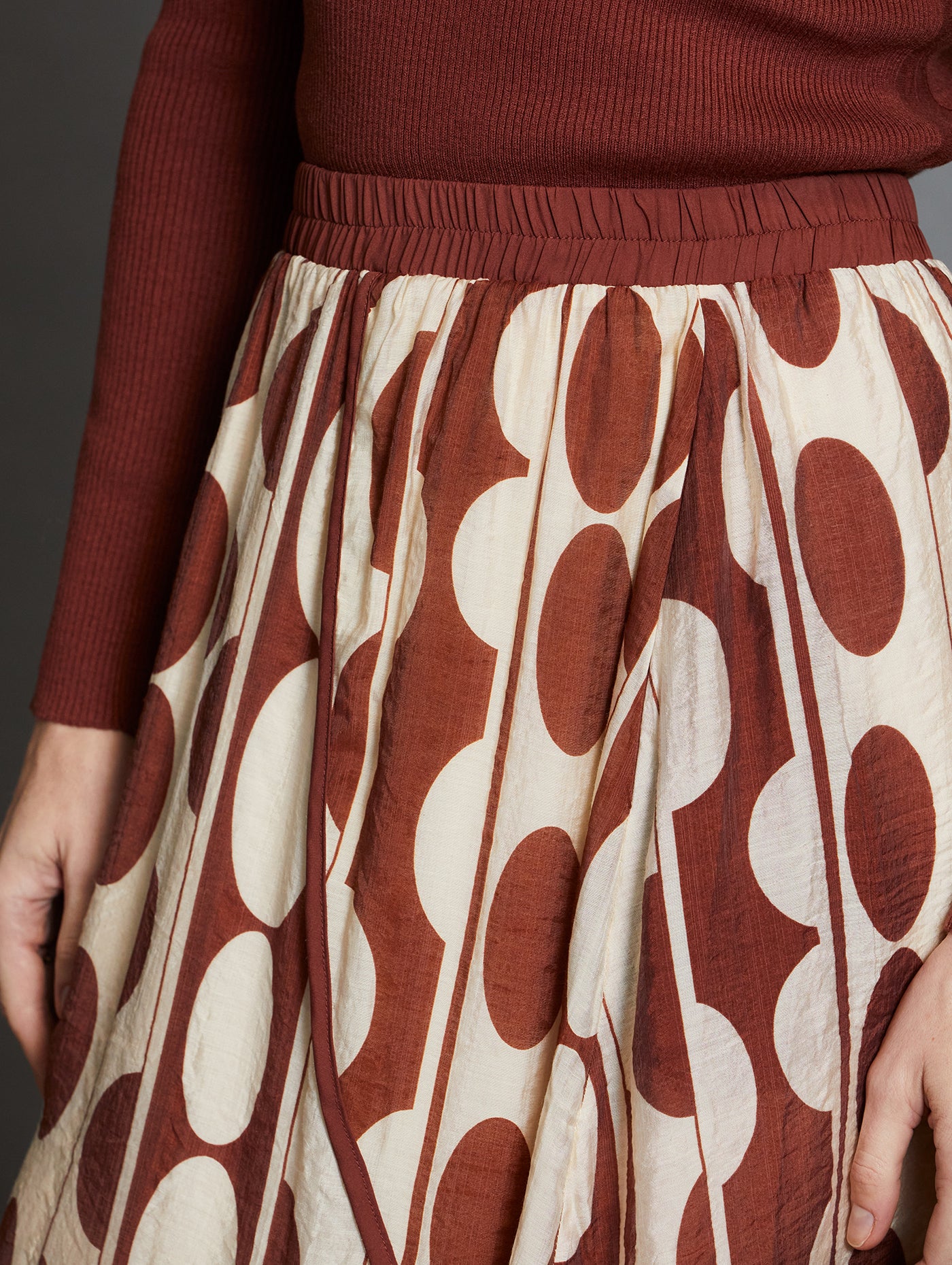 Printed Midi Skirt