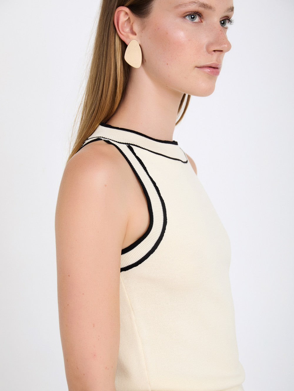 Top De Malha Decote Halter