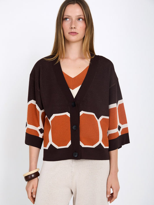 Jaqueta De Malha Jacquard