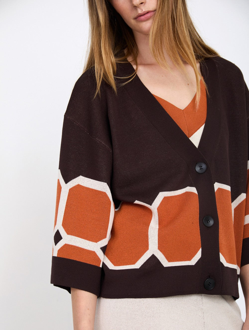 Jaqueta De Malha Jacquard