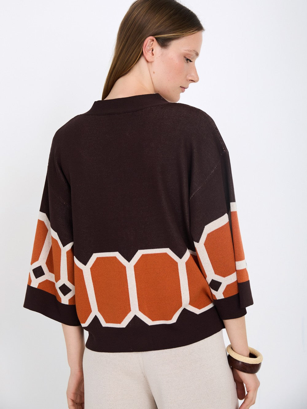 Jaqueta De Malha Jacquard