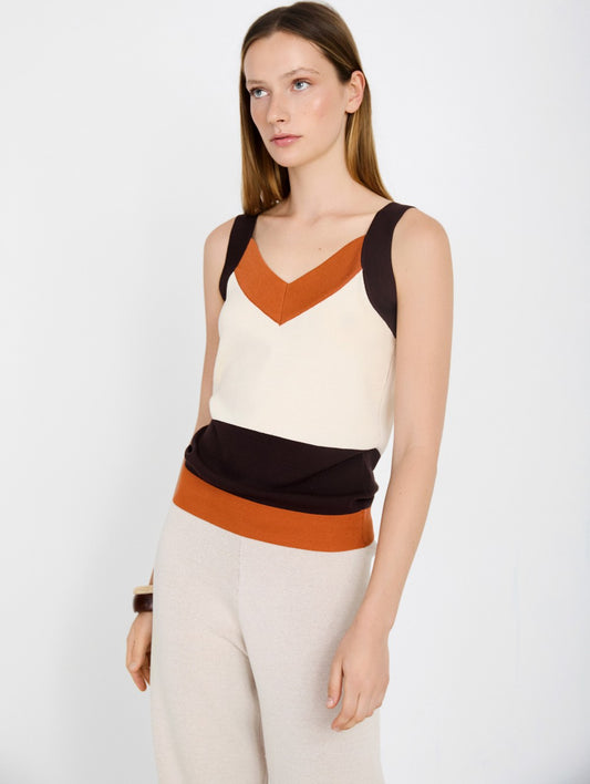 Top De Malha Com Intársia