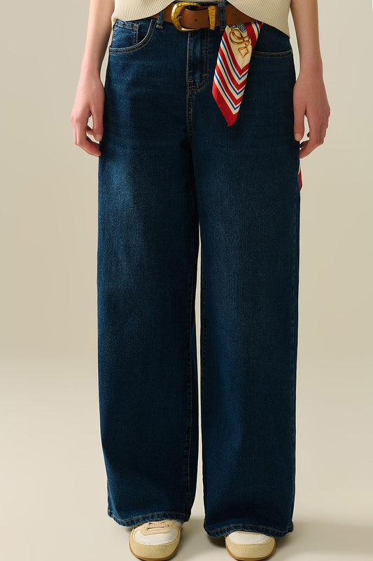 Calças De Ganga Perna Larga