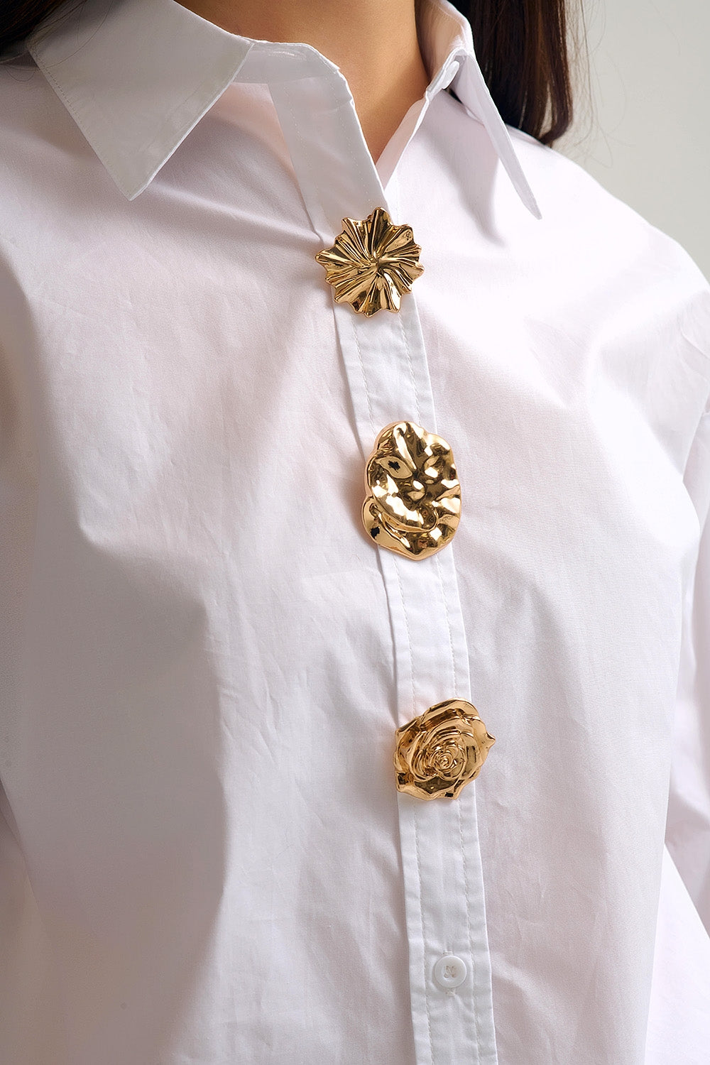 Camisa De Algodão Popelina