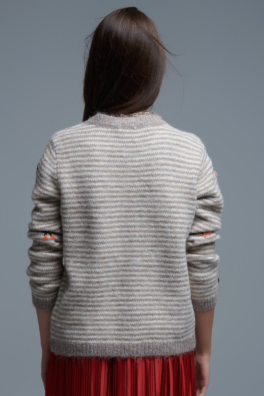 Casaco Frutos Bordados